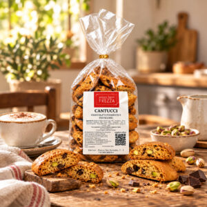 Cantucci cioccolato e pistacchio